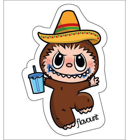 Sticker Labubu Azulito