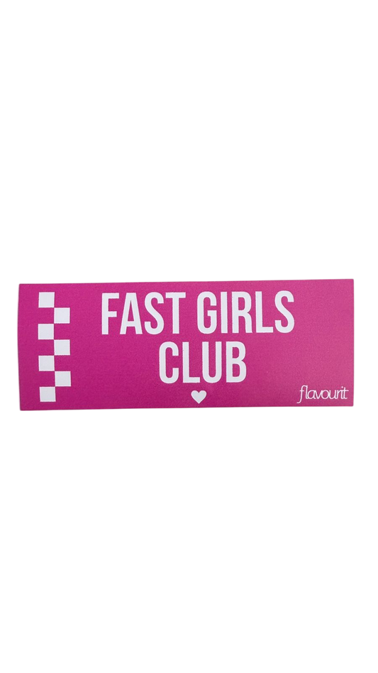 Sticker Fast Girls Club